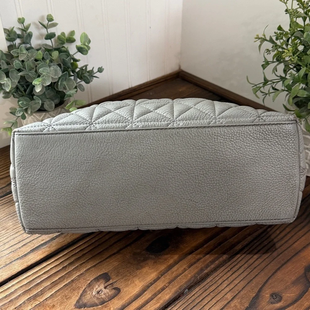 Kate Spade Whitaker Place Gray Quilted Handbag